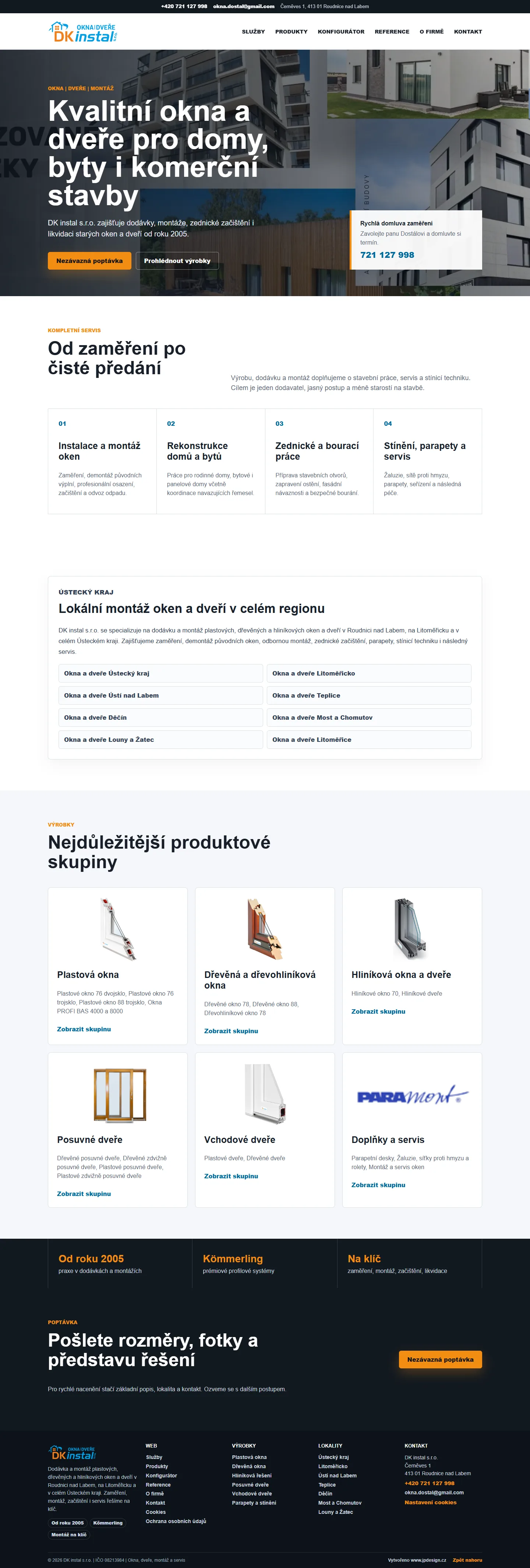 Náhled webu: DK instal
