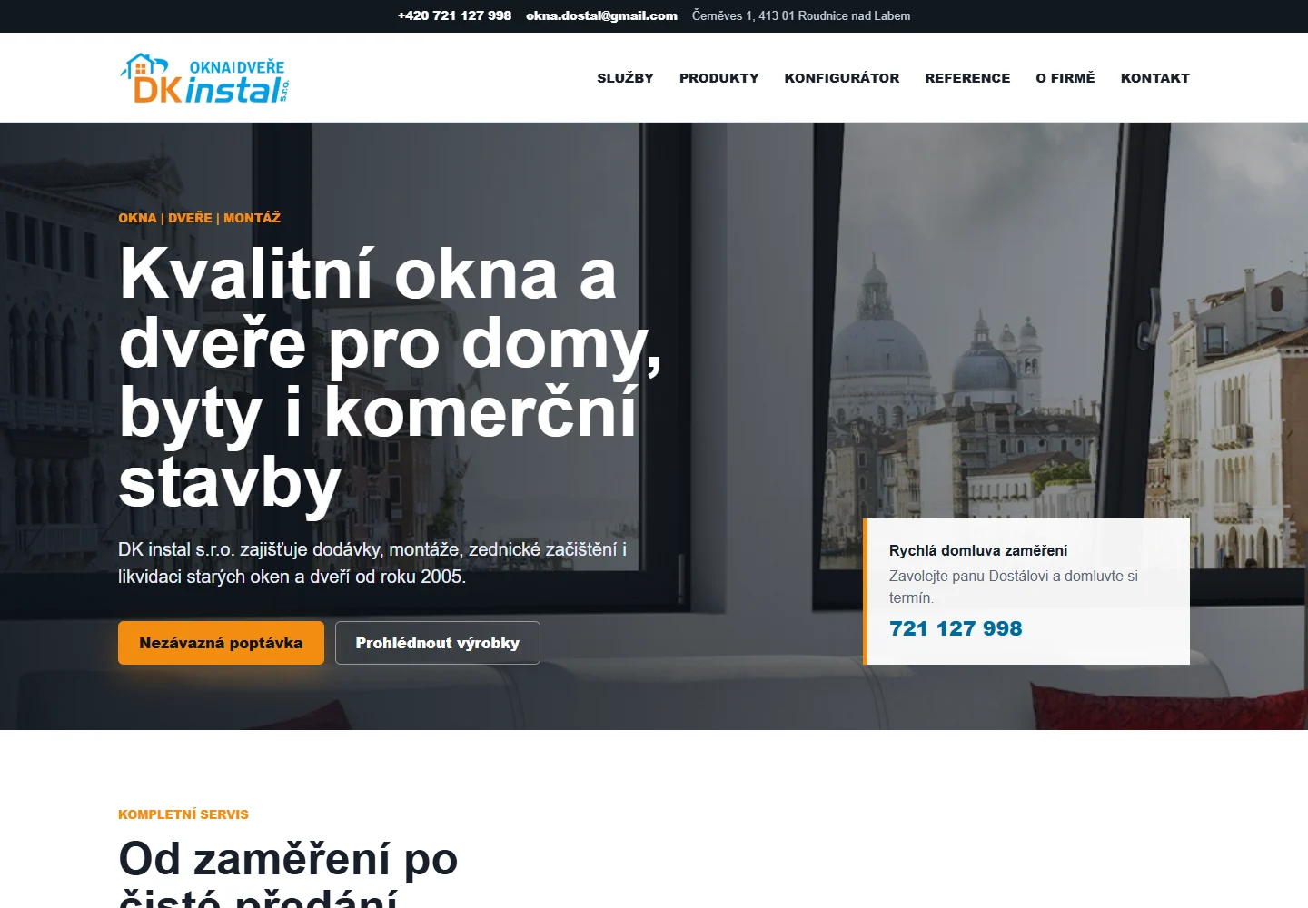 Náhled webu: DK instal