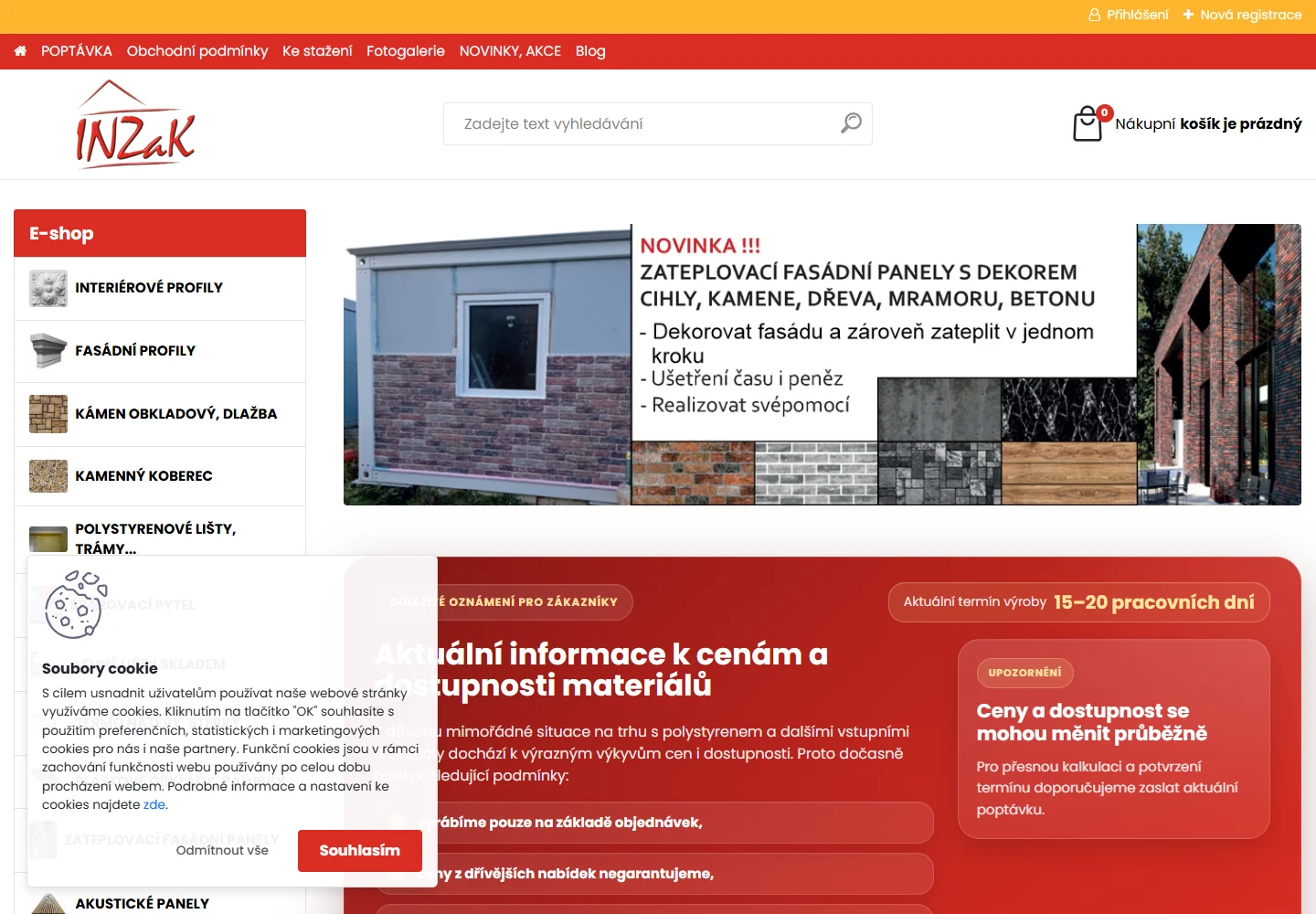 Náhled webu: inzak.cz