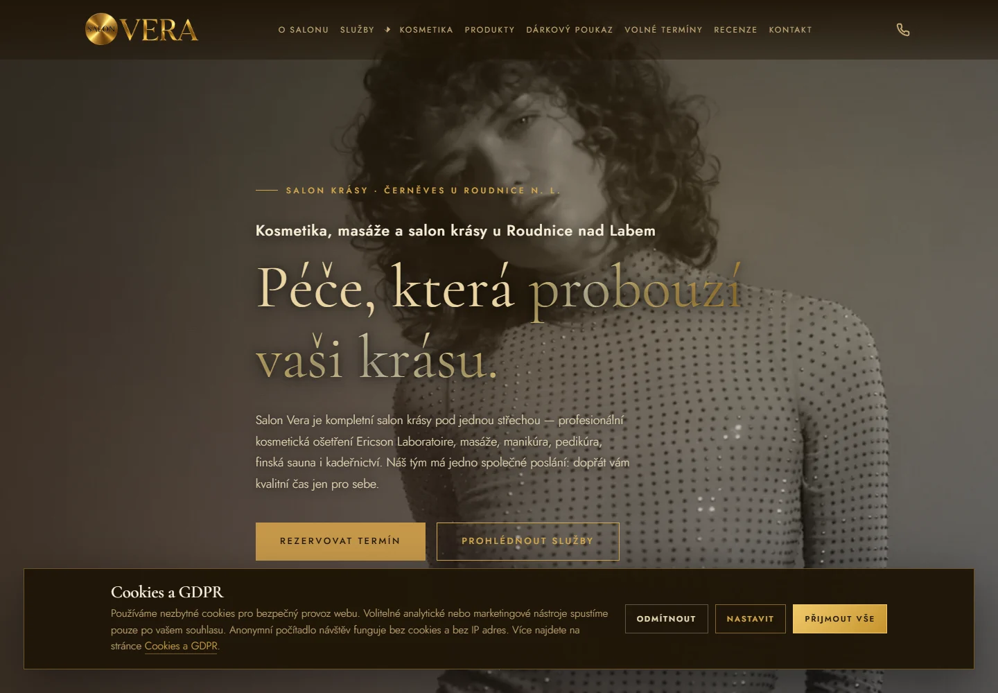 Náhled webu: Salon Vera