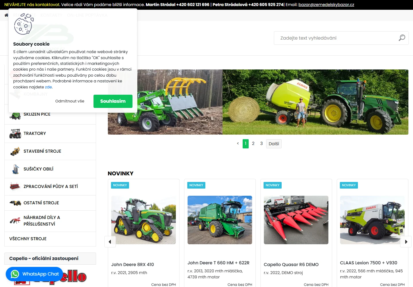 Náhled webu: zemedelskybazar.cz