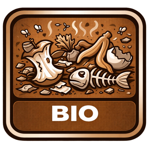 Bio samolepka trideni odpad