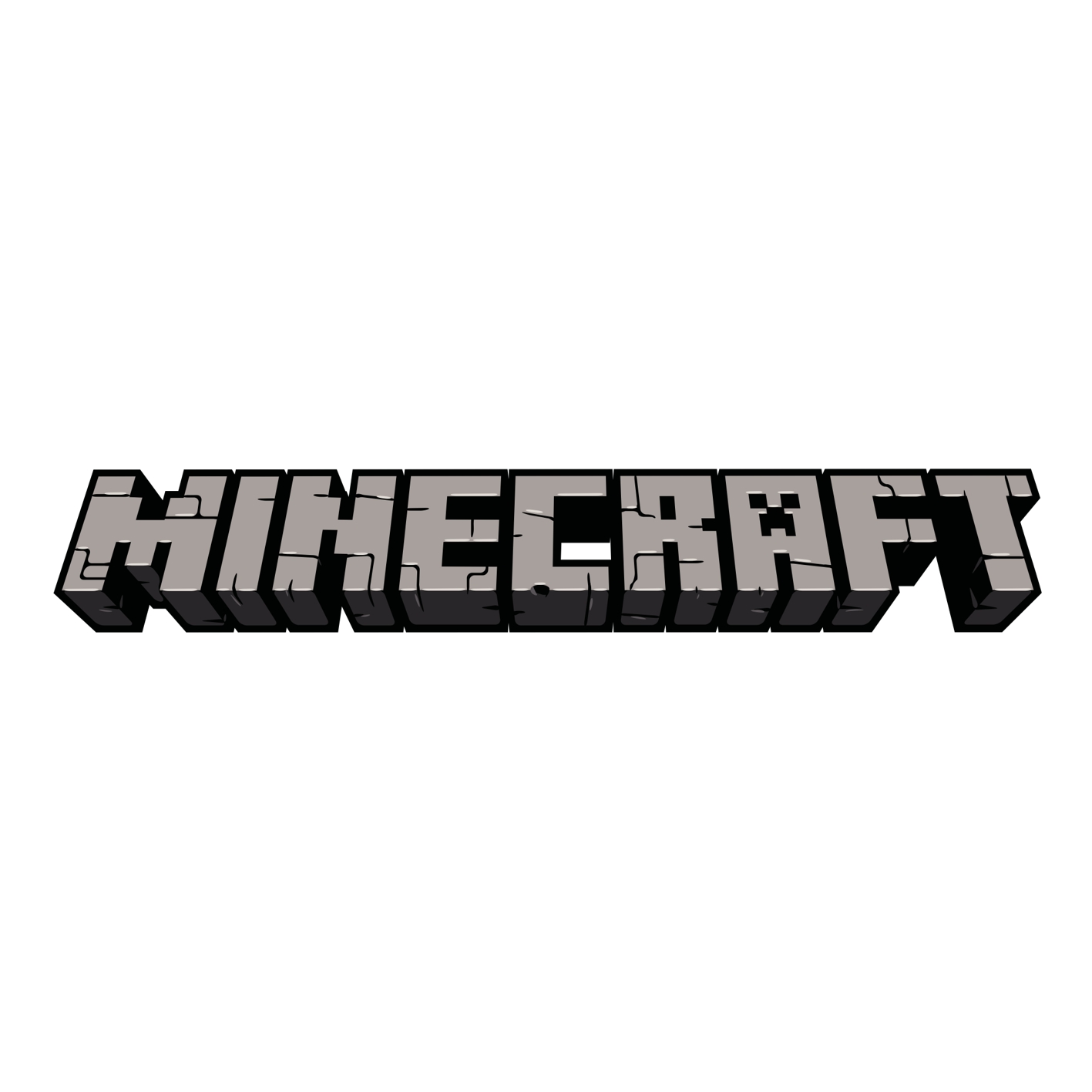 Minecraft logo samolepka