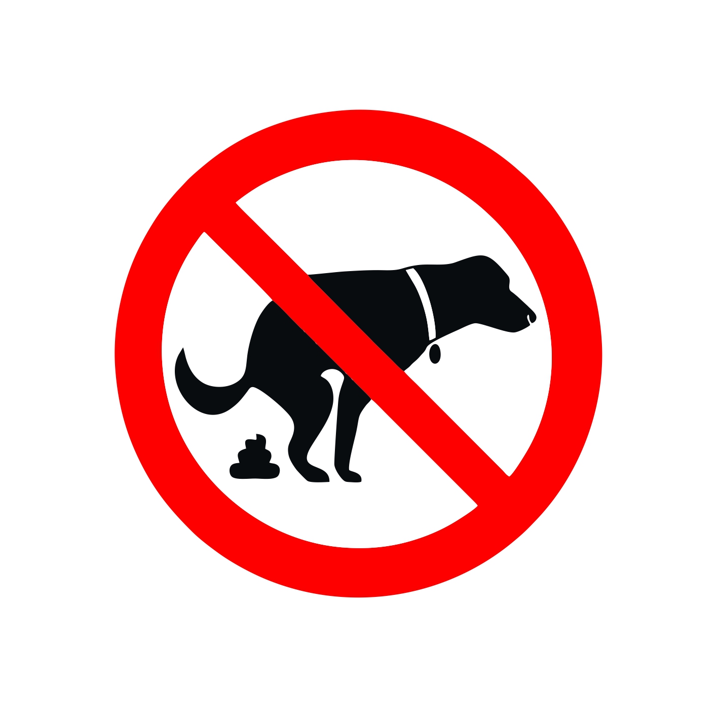 Zákaz psů samolepka