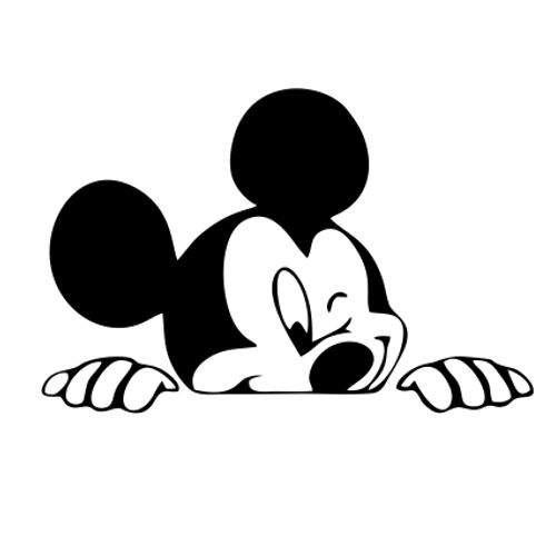 Mickey mouse samolepka