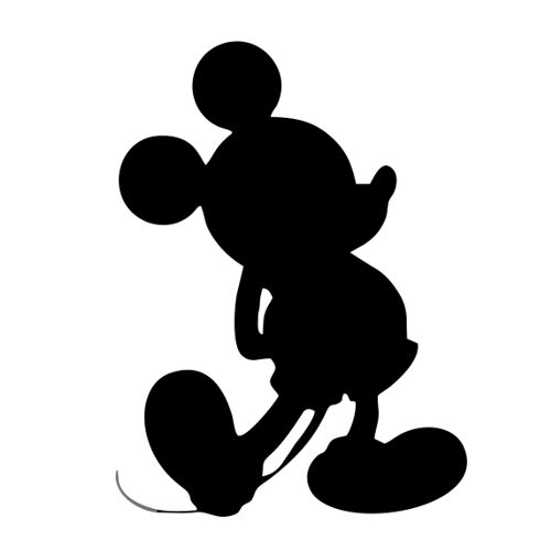 Mickey mouse samolepka
