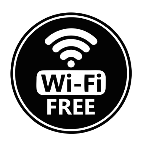 Wi-fi free Samolepka