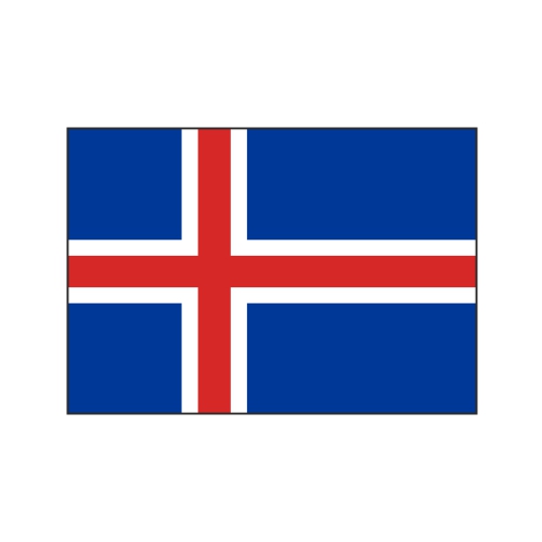 Samolepka vlajka - Island