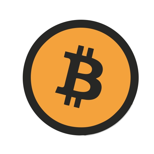 Btc logo samolepka