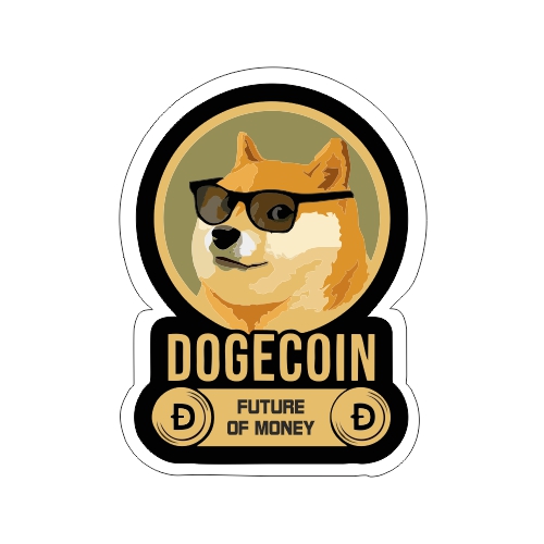 Dogecoin samolepka