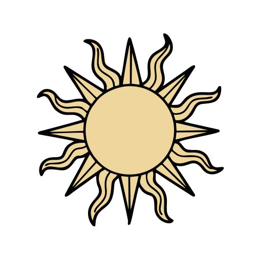 Slunce 1 samolepka 