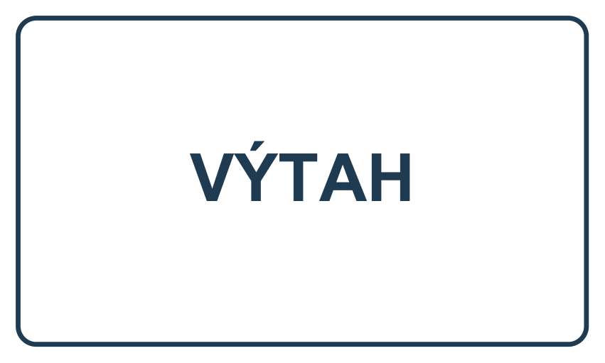 Samolepicí štítek – Výtah – vlastní grafika JPdesign