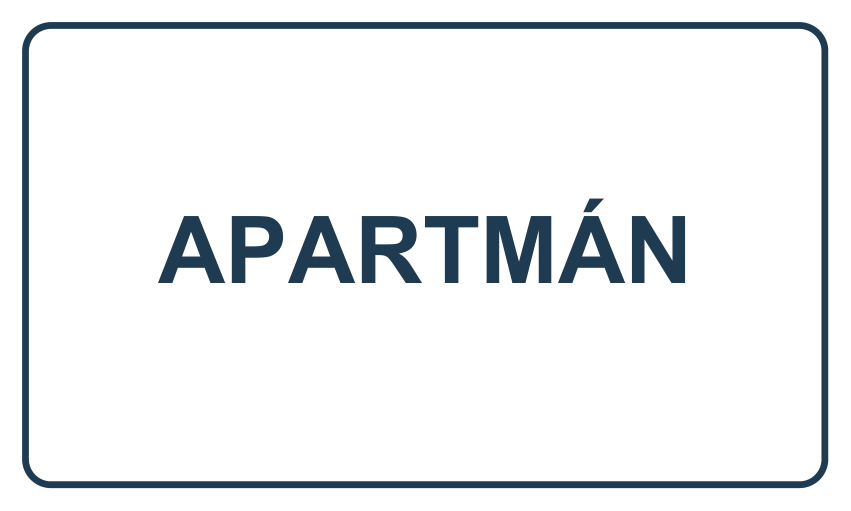 Samolepicí štítek – Apartmán – vlastní grafika JPdesign