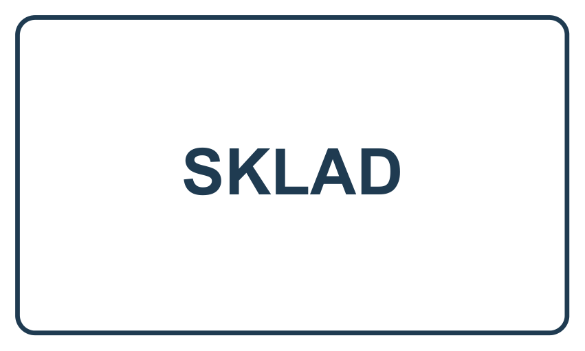 Samolepicí štítek – Sklad – vlastní grafika JPdesign