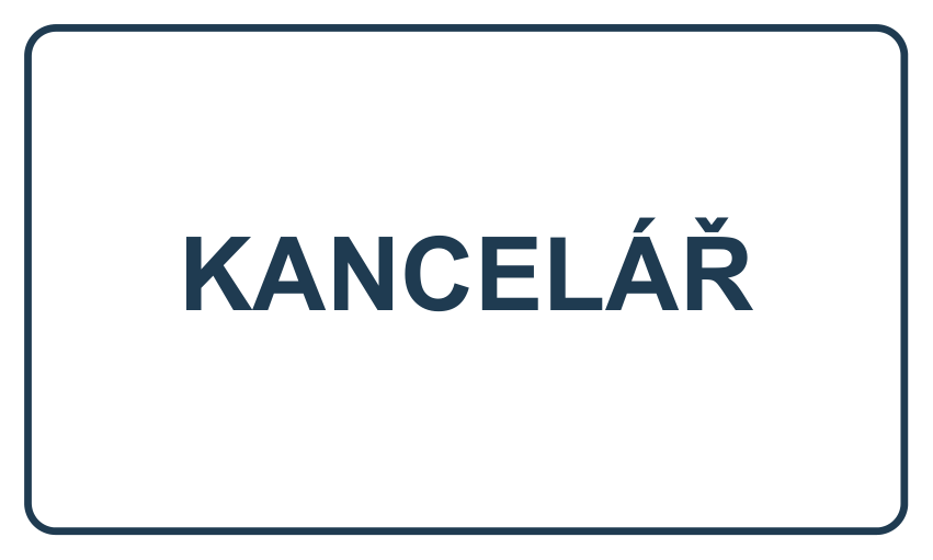 Samolepicí štítek – Kancelář – vlastní grafika JPdesign