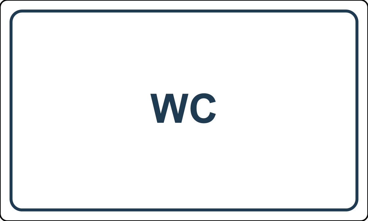 Samolepicí štítek – WC – vlastní grafika JPdesign