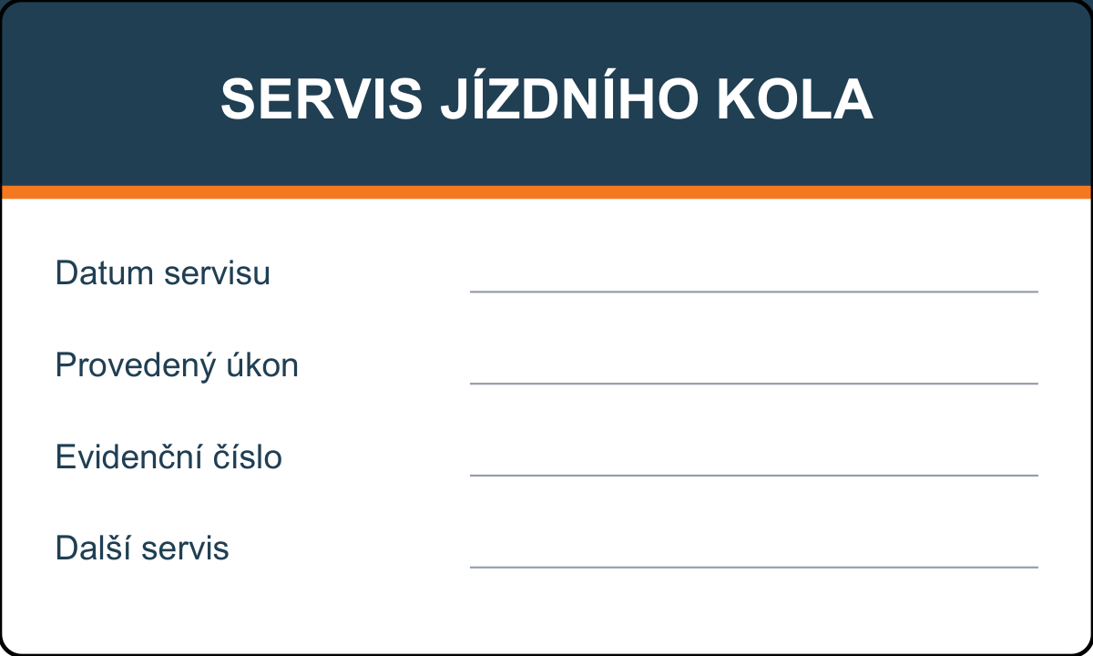 Samolepicí štítek – Servis jízdního kola – vlastní grafika JPdesign