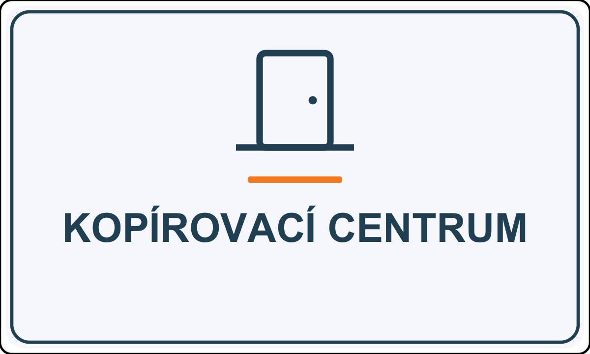 Samolepicí označení – Kopírovací centrum – vlastní grafika JPdesign