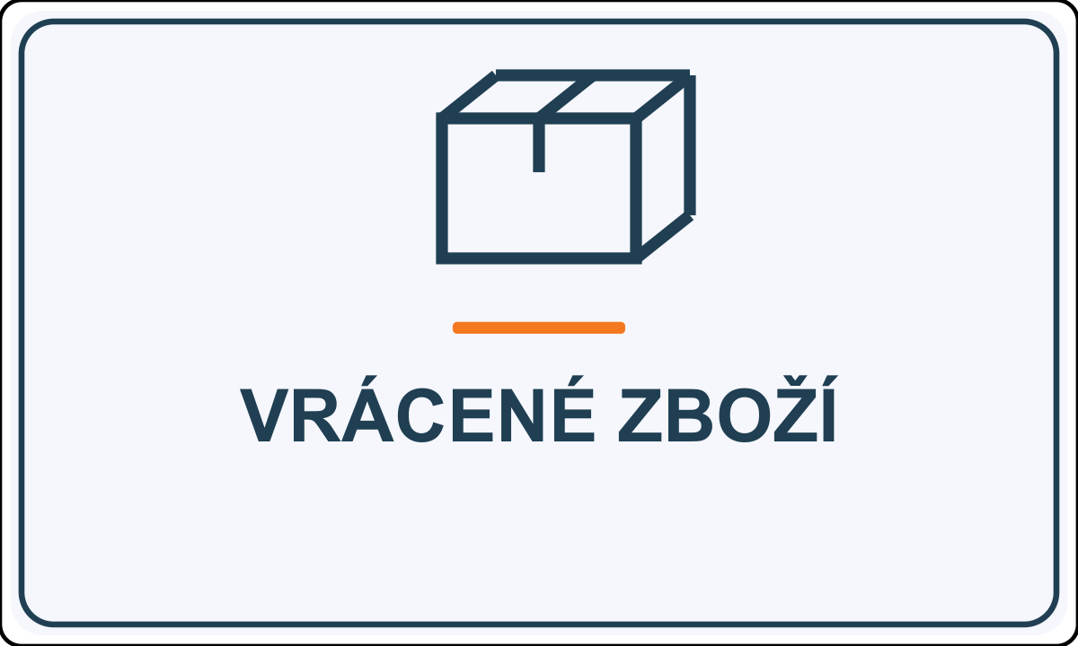 Samolepicí označení – Vrácené zboží – vlastní grafika JPdesign