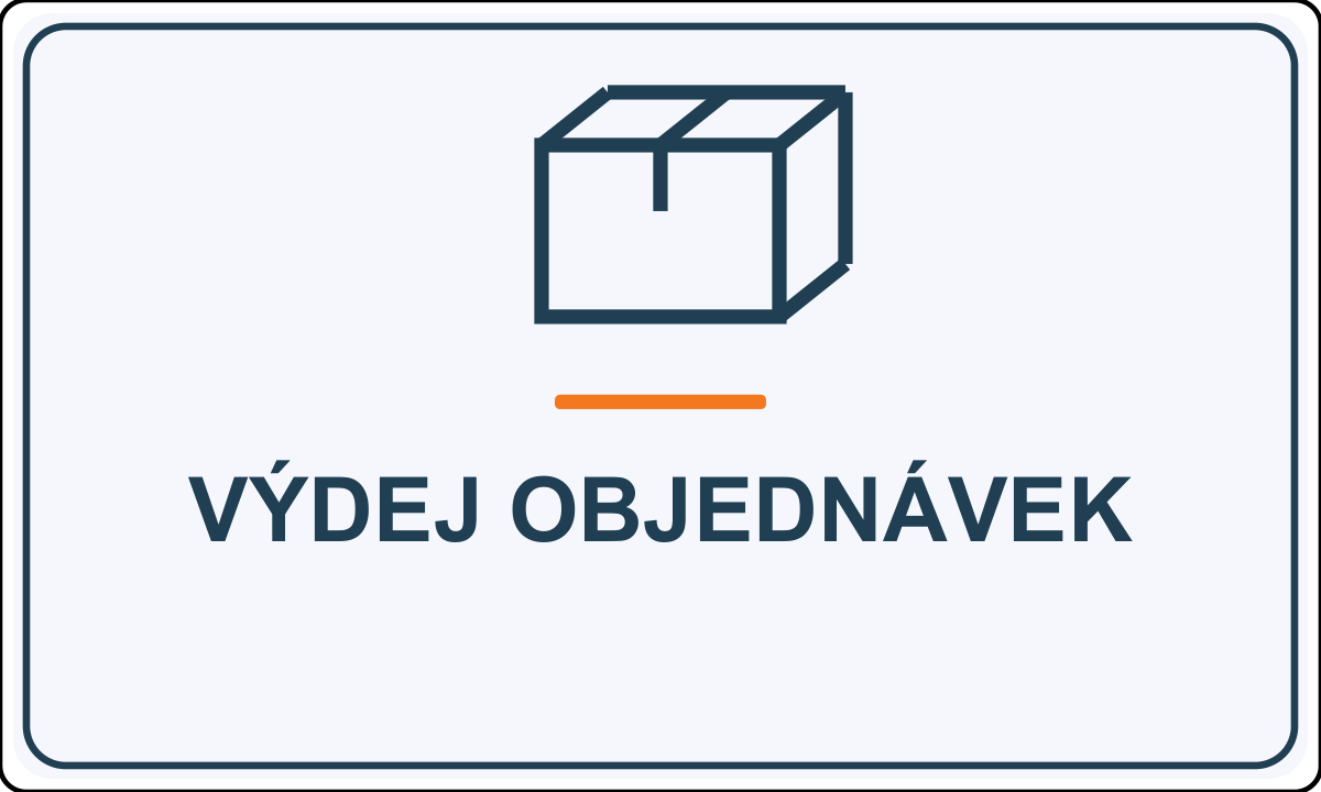 Samolepicí označení – Výdej objednávek – vlastní grafika JPdesign