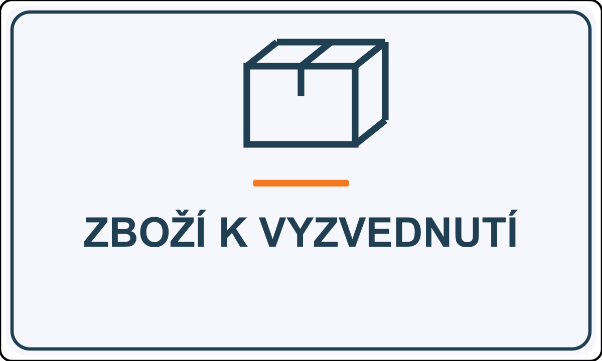 Samolepicí označení – Zboží k vyzvednutí – vlastní grafika JPdesign