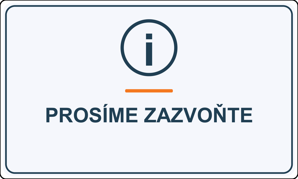 Samolepicí označení – Prosíme zazvoňte – vlastní grafika JPdesign