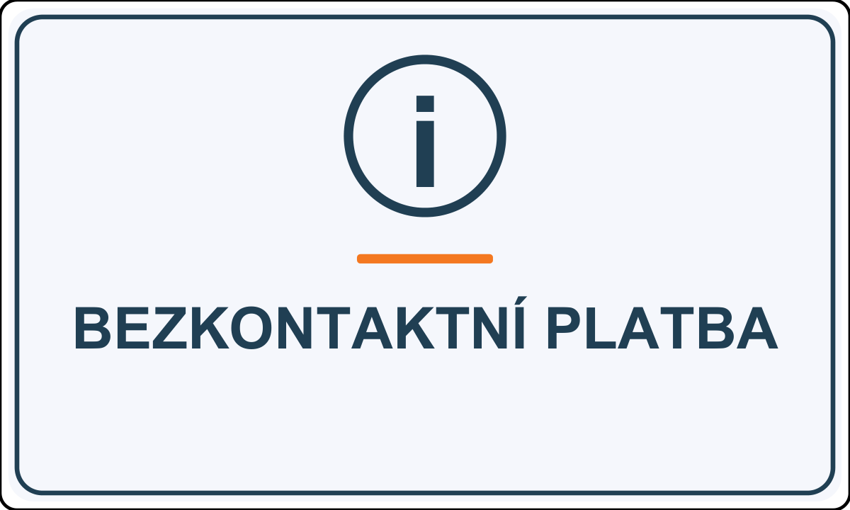 Samolepicí označení – Bezkontaktní platba – vlastní grafika JPdesign