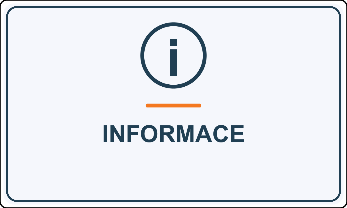 Samolepicí označení – Informace – vlastní grafika JPdesign