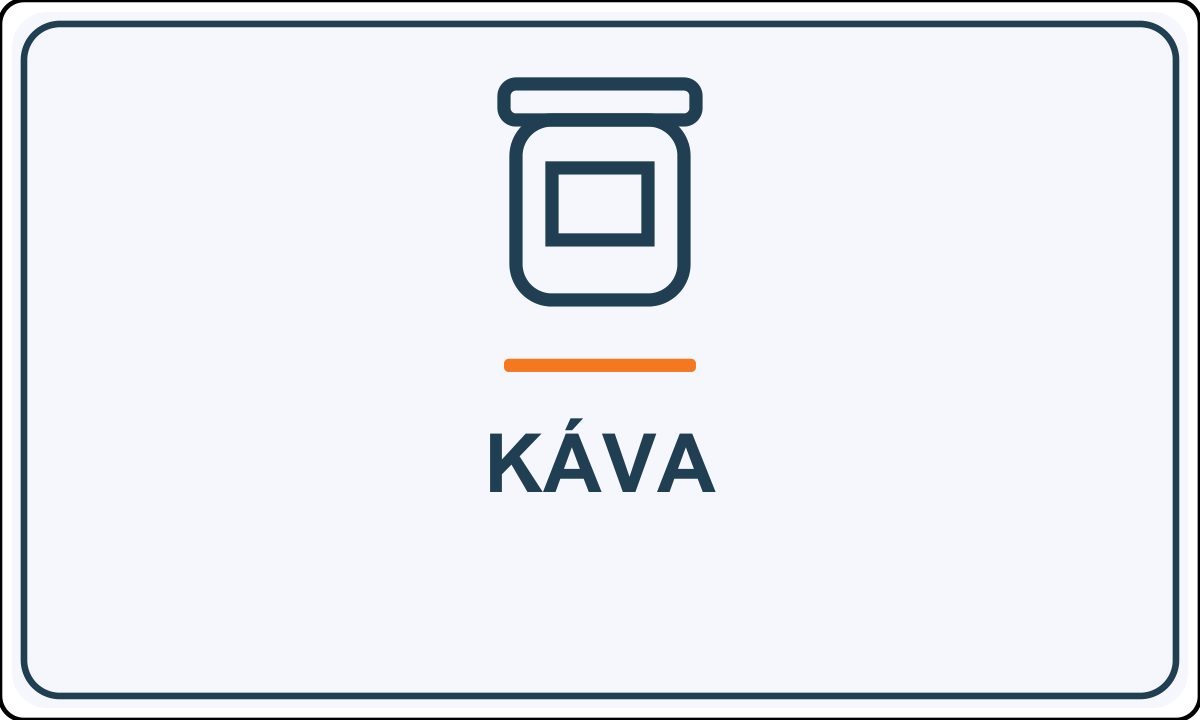 Samolepicí označení – Káva – vlastní grafika JPdesign