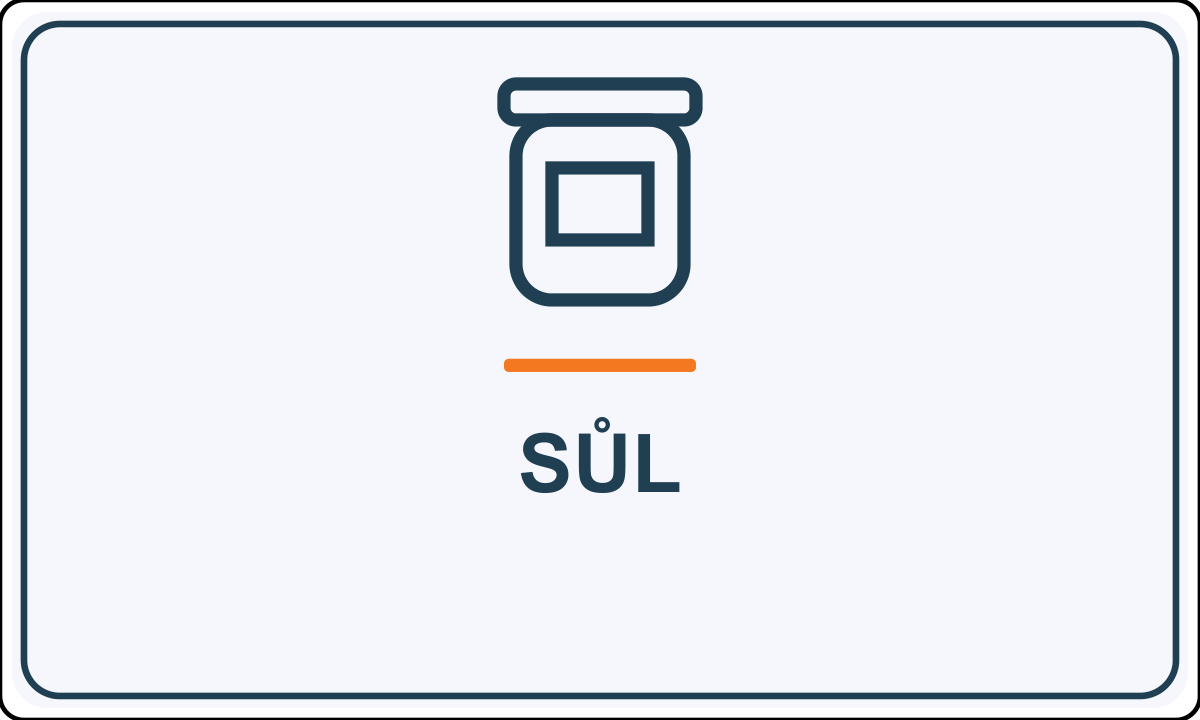 Samolepicí označení – Sůl – vlastní grafika JPdesign