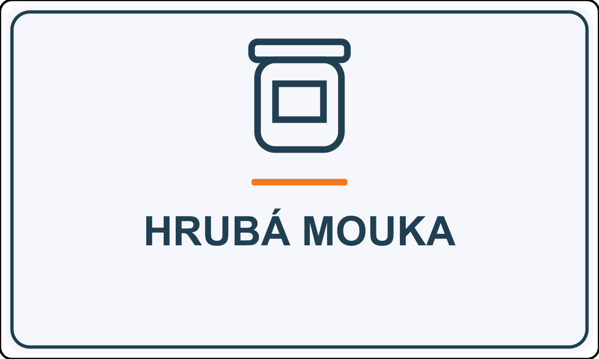 Samolepicí označení – Hrubá mouka – vlastní grafika JPdesign
