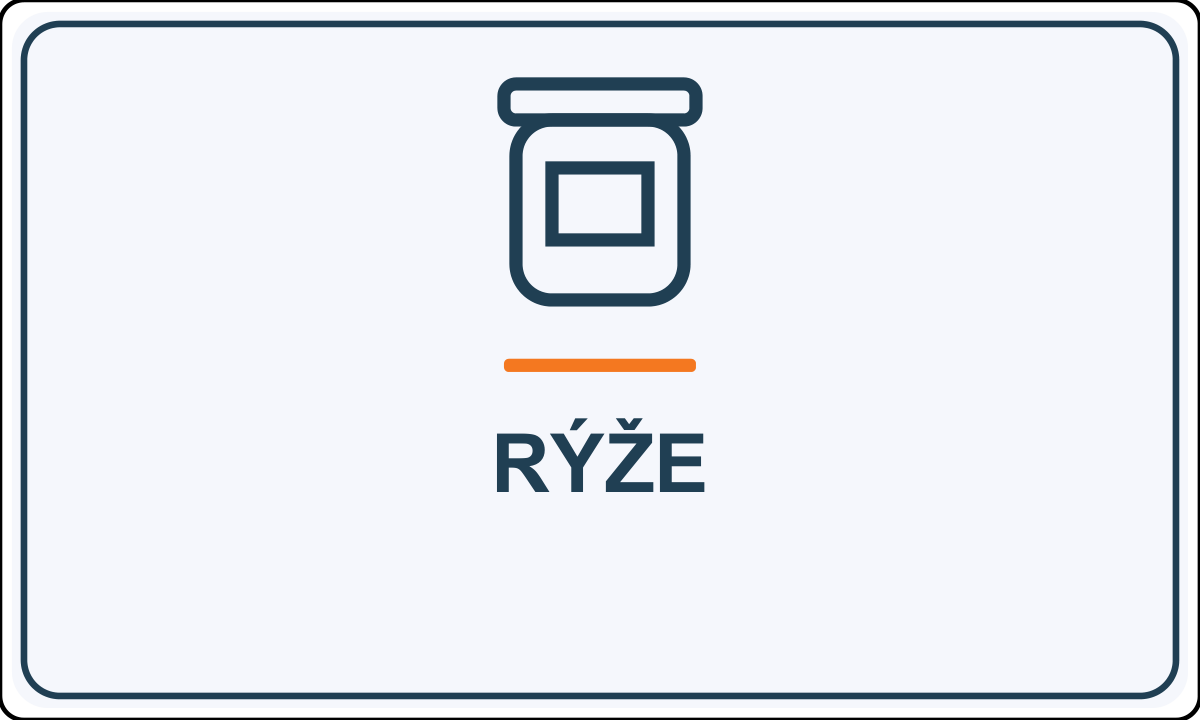 Samolepicí označení – Rýže – vlastní grafika JPdesign