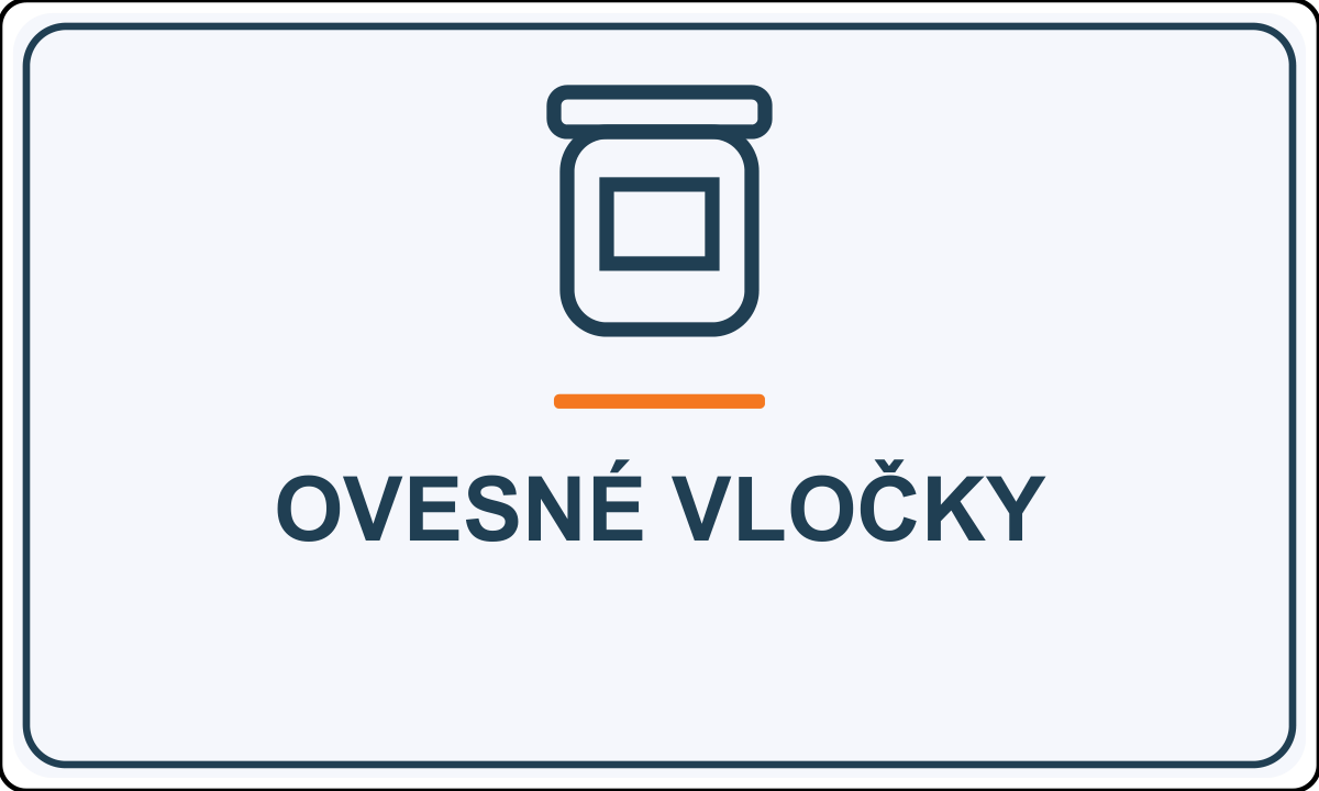 Samolepicí označení – Ovesné vločky – vlastní grafika JPdesign