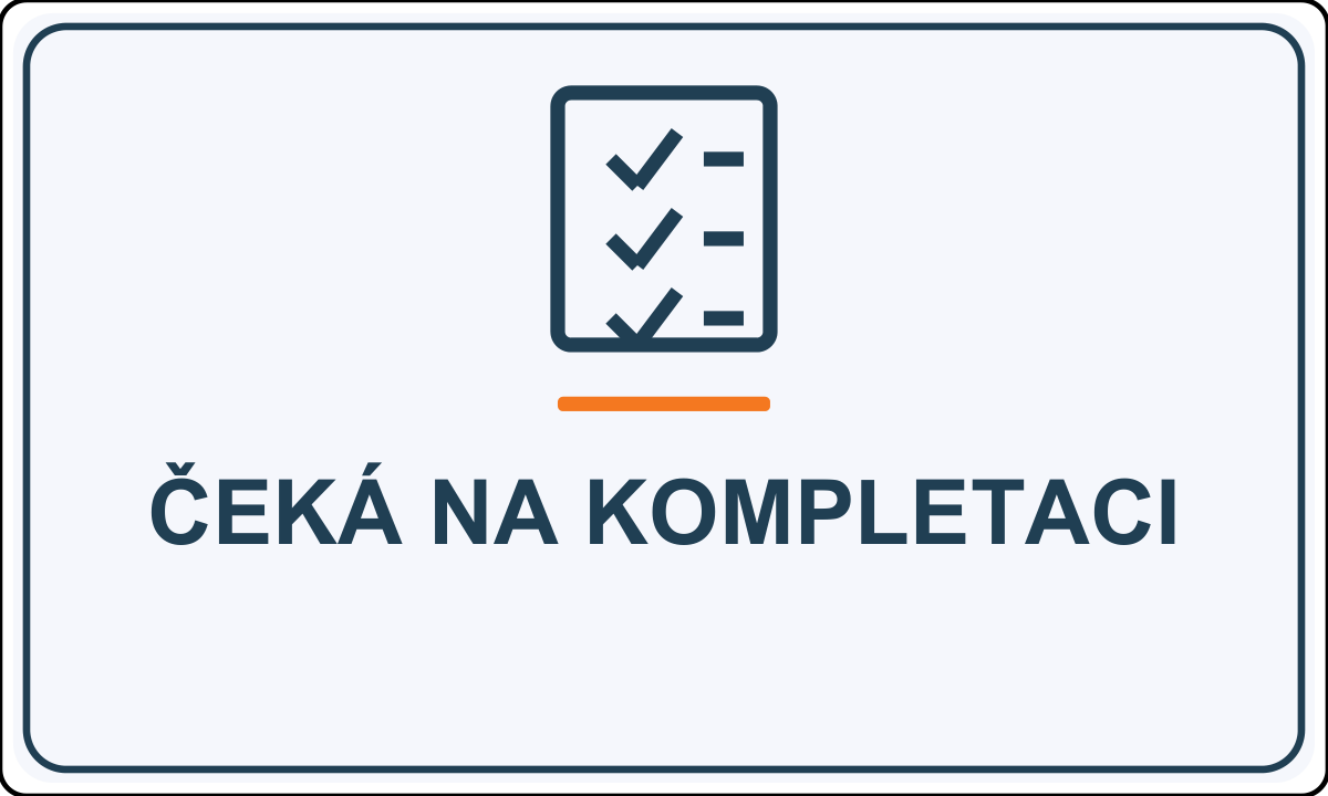 Samolepicí označení – Čeká na kompletaci – vlastní grafika JPdesign