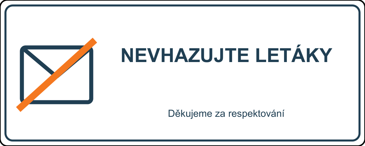 Samolepka na schránku – Nevhazujte letáky