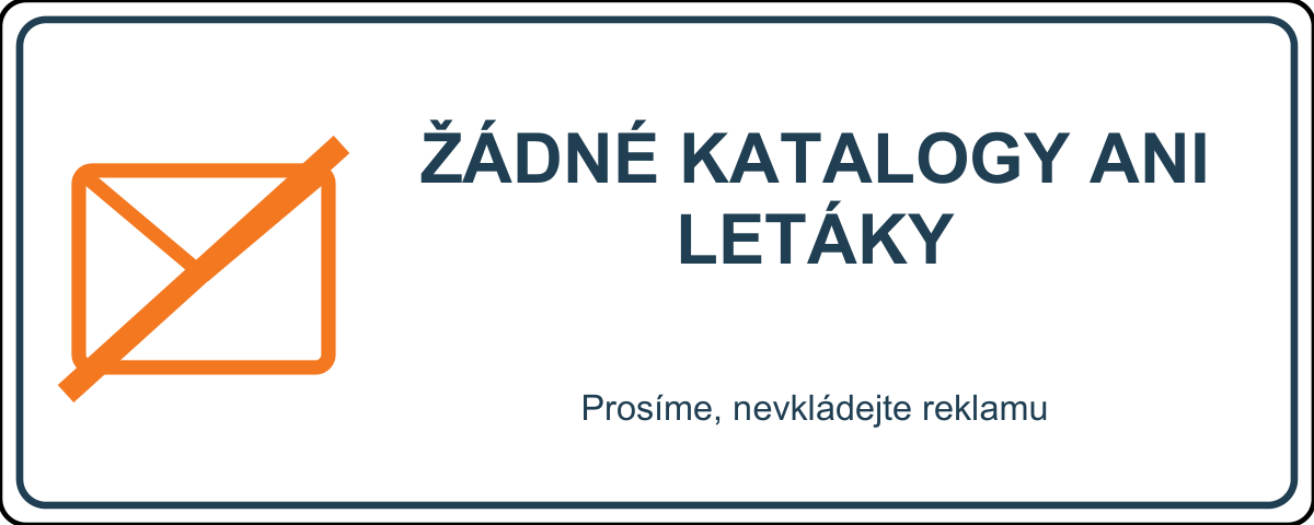 Samolepka na schránku – Žádné katalogy ani letáky