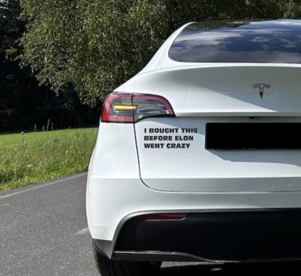 I bought this before Elon went crazy samolepka na auto – náhled 2