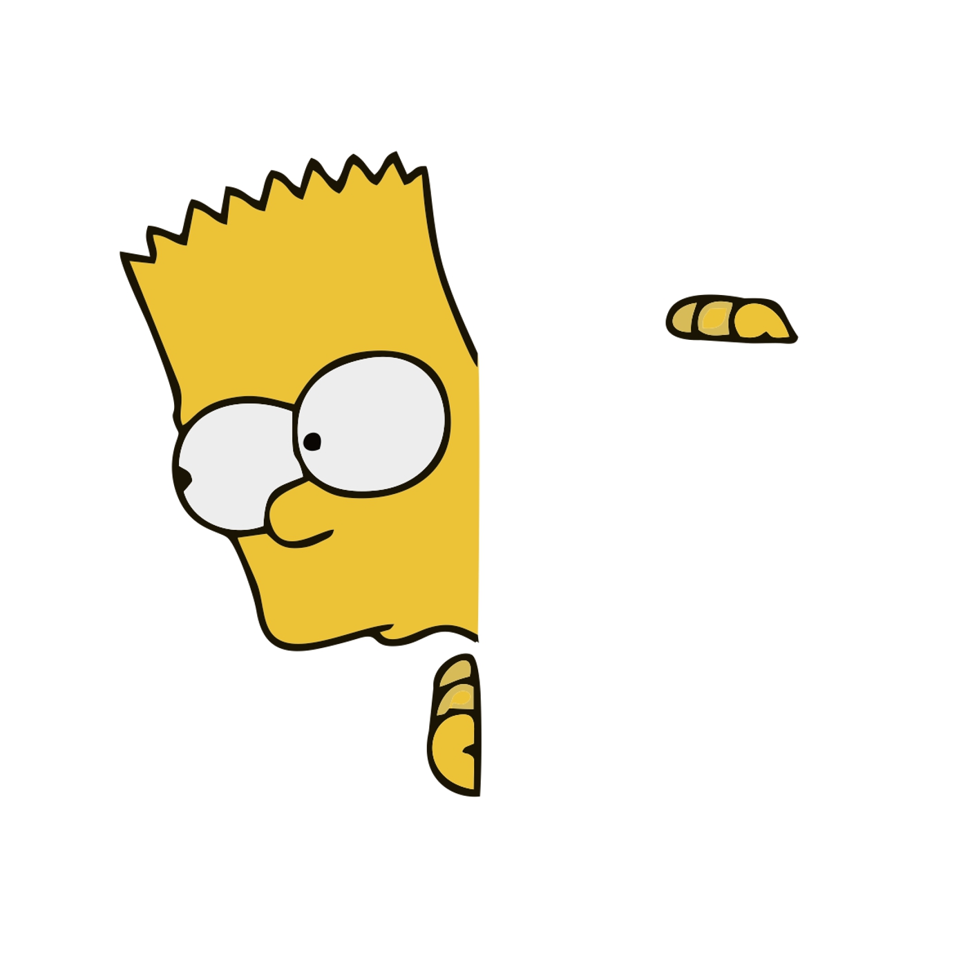 Bart Simpson samolepka okolo vypínače – náhled 2