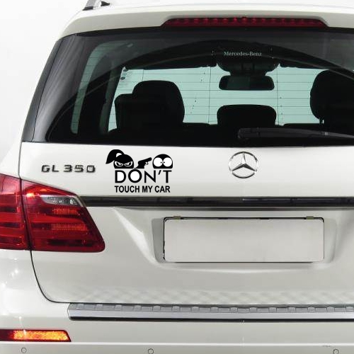 Don't touch my car samolepka – náhled 2