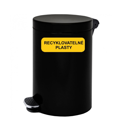 Recyklovatelné plasty samolepka na popelnice – náhled 2