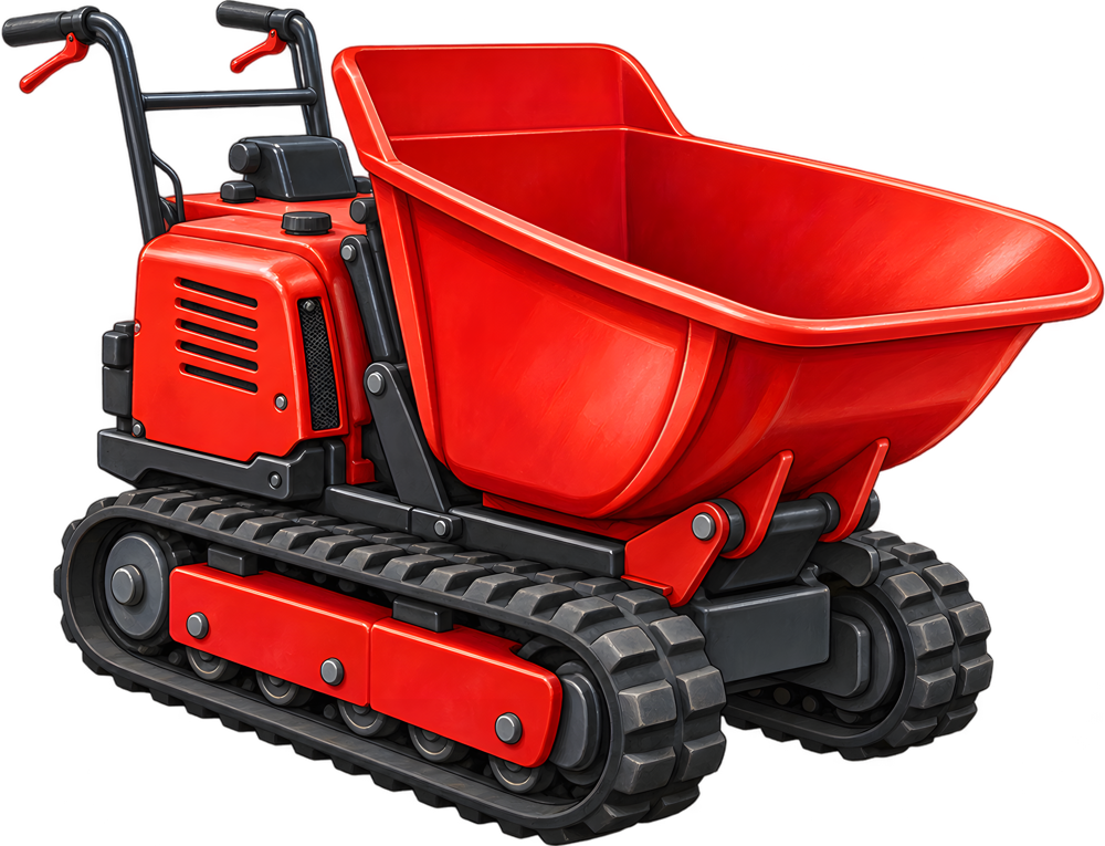 Pásový dumper – barevná dětská samolepka JPdesign