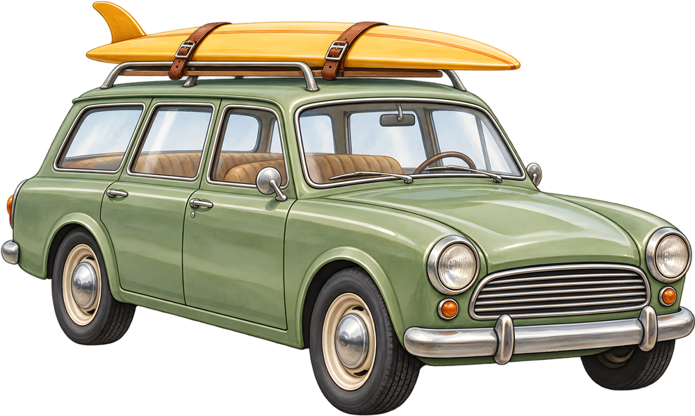 Rodinné kombi – barevná dětská samolepka JPdesign