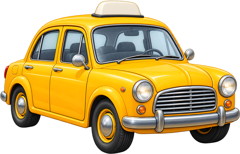 Taxi – barevná dětská samolepka JPdesign