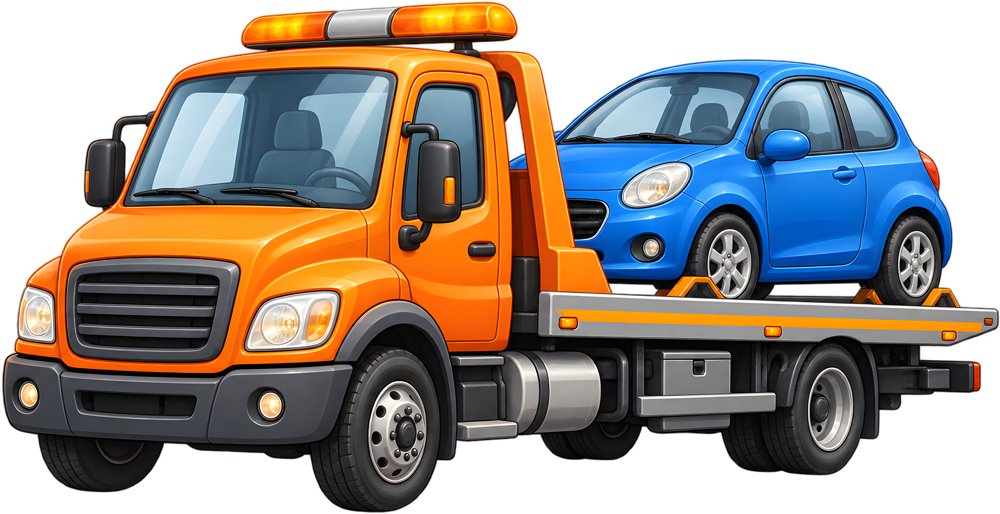 Odtahové auto – barevná dětská samolepka JPdesign